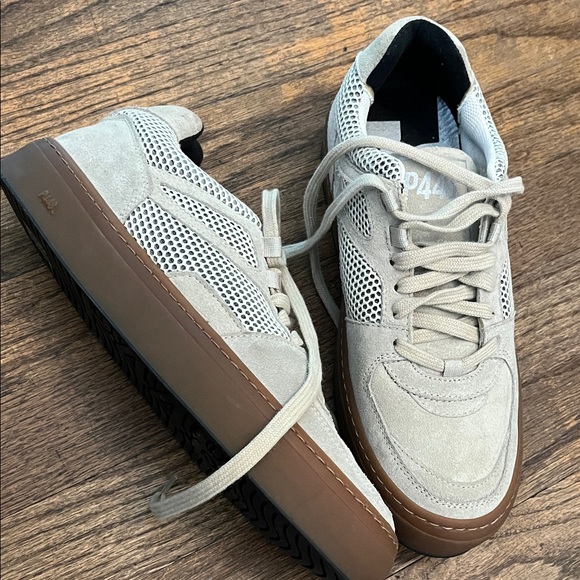 P448 Shoes - NEW P448 Beige Suede Sneakers